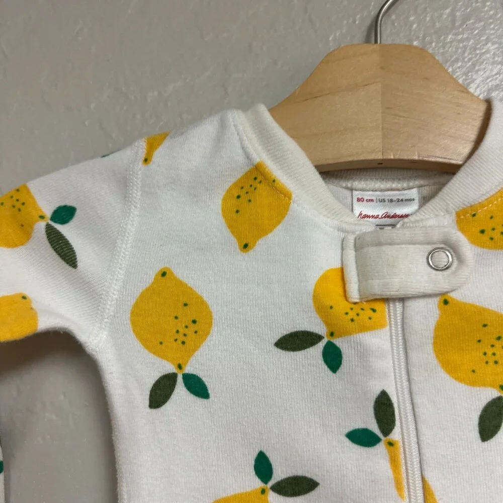 $17 ADD‎ ON Hanna Andersson lemon cotton pajama zippy Janie and Jack Baby Gap